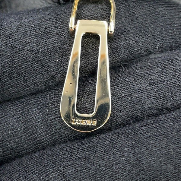 ロエベ ハンドバッグ アマソナ23 レオパード柄 ハラコ レザー 352.99.H71 LOEWE 2way 黒