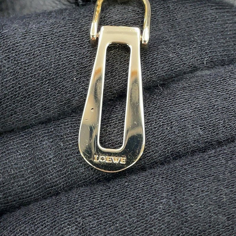 ロエベ ハンドバッグ アマソナ23 レオパード柄 ハラコ レザー 352.99.H71 LOEWE 2way 黒