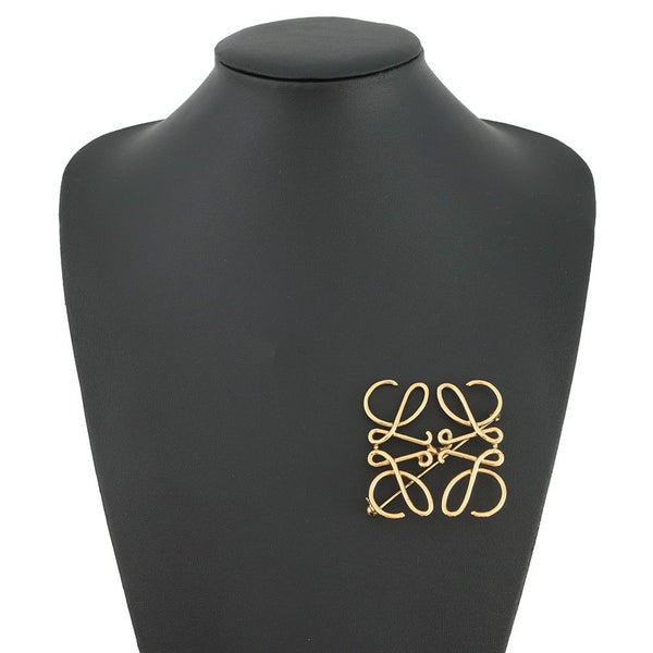 ロエベ ブローチ アナグラム 111.25.020 LOEWE アクセサリー ゴールド