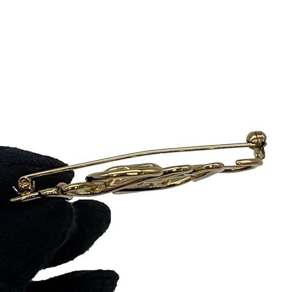 ロエベ ブローチ アナグラム 111.25.020 LOEWE アクセサリー ゴールド