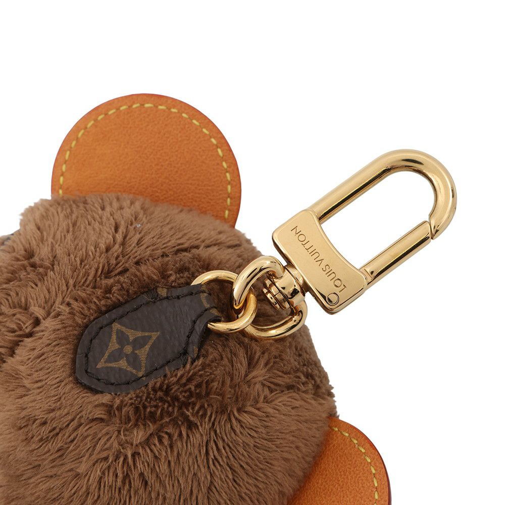 ルイヴィトン バッグチャーム LV ルイ ベア フェイクファー M03178