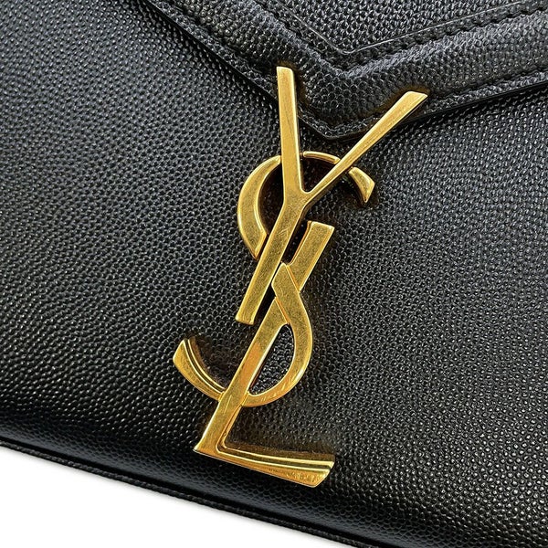 サンローランパリ ハンドバッグ カサンドラ ミニ トップハンドル レザー 623930 2way 黒