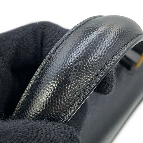 サンローランパリ ハンドバッグ カサンドラ ミニ トップハンドル レザー 623930 2way 黒