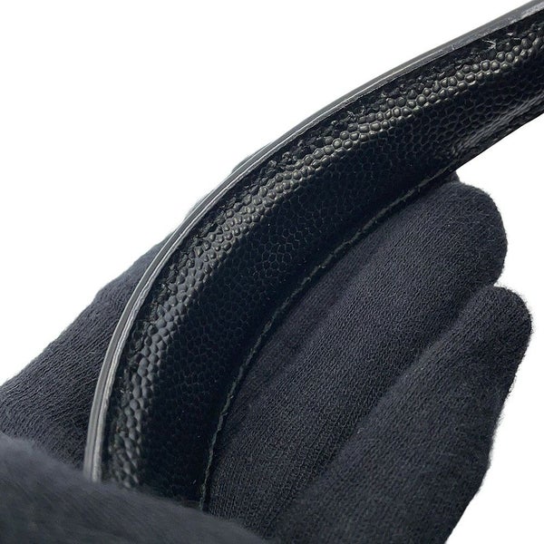 サンローランパリ ハンドバッグ カサンドラ ミニ トップハンドル レザー 623930 2way 黒