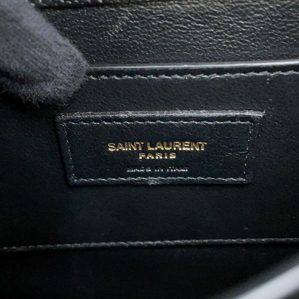 サンローランパリ ハンドバッグ カサンドラ ミニ トップハンドル レザー 623930 2way 黒