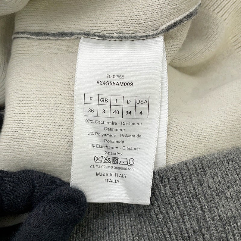 クリスチャン・ディオール ニット J‘Adior 8 ボクシーセーター カシミヤ レディースサイズ36 924S55AM009 トップス