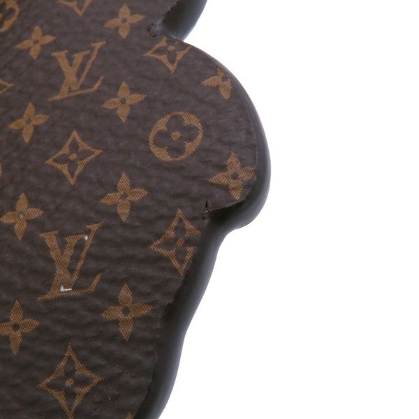 ルイヴィトン キーホルダー モノグラム/レザー ポルトクレ LV パンダ M63094 LOUIS VUITTON チャーム 黒 白 ブラック