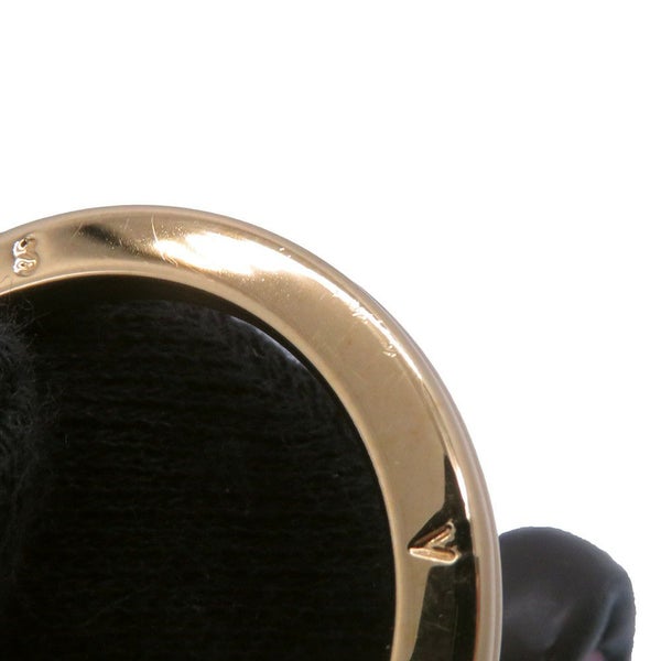 ルイヴィトン キーホルダー モノグラム/レザー ポルトクレ LV パンダ M63094 LOUIS VUITTON チャーム 黒 白 ブラック