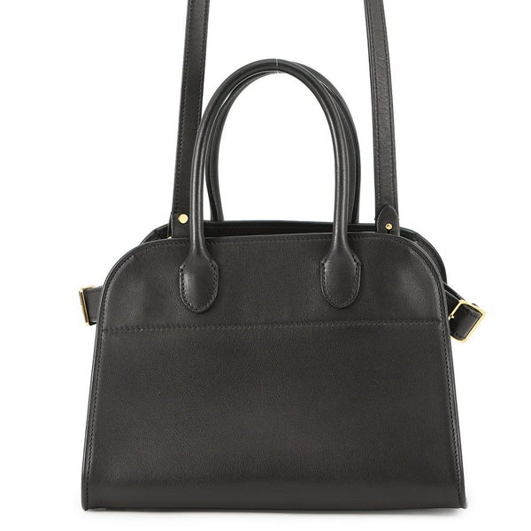 ザ ロウ ハンドバッグ マルゴー10 レザー THE ROW 2way 黒