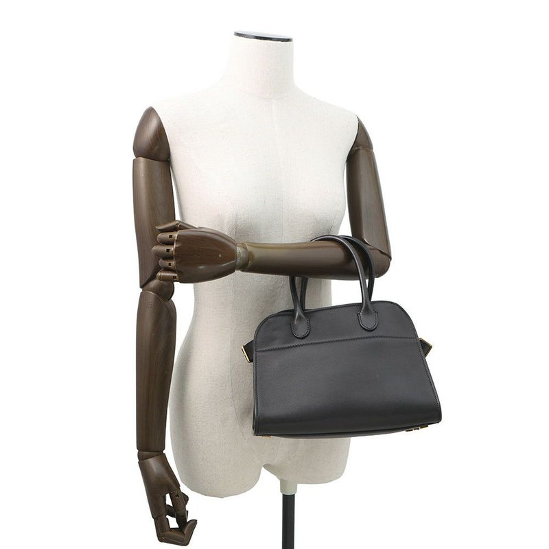 ザ ロウ ハンドバッグ マルゴー10 レザー THE ROW 2way 黒