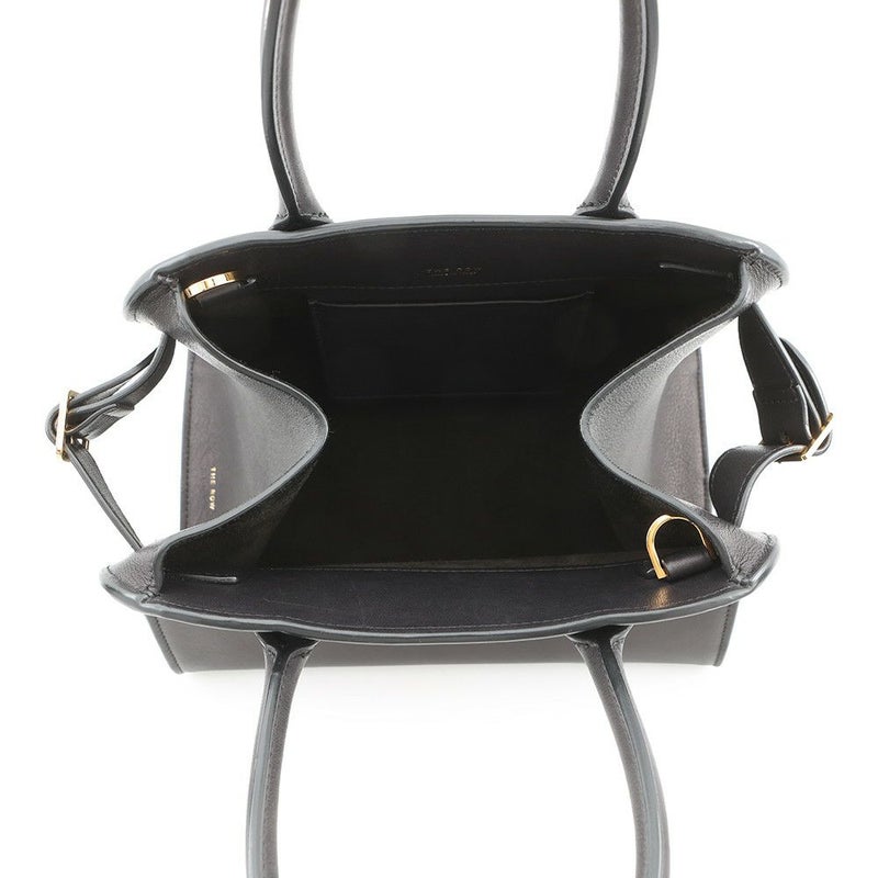 ザ ロウ ハンドバッグ マルゴー10 レザー THE ROW 2way 黒