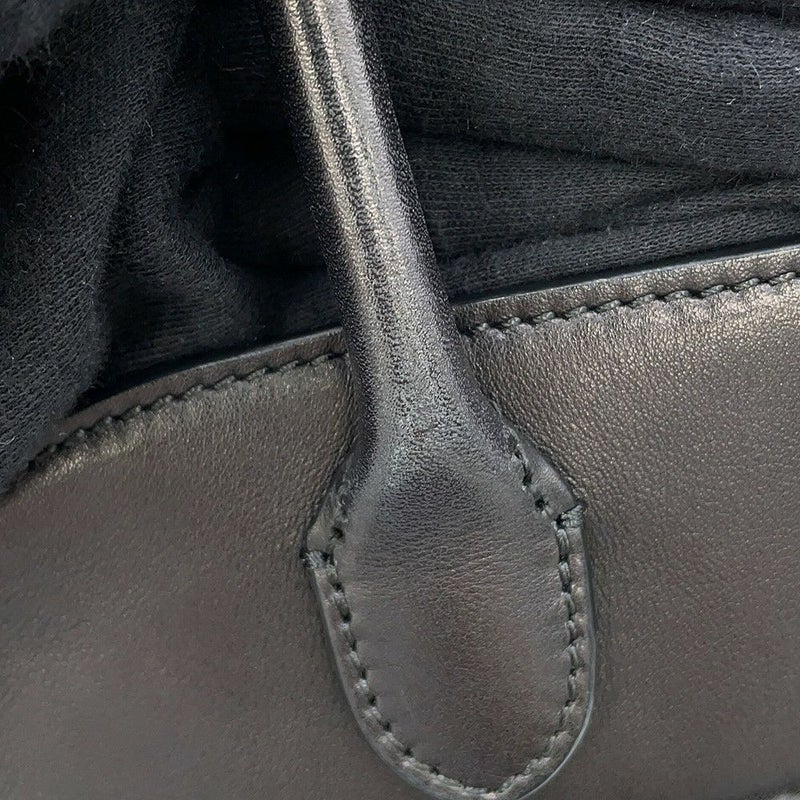 ザ ロウ ハンドバッグ マルゴー10 レザー THE ROW 2way 黒