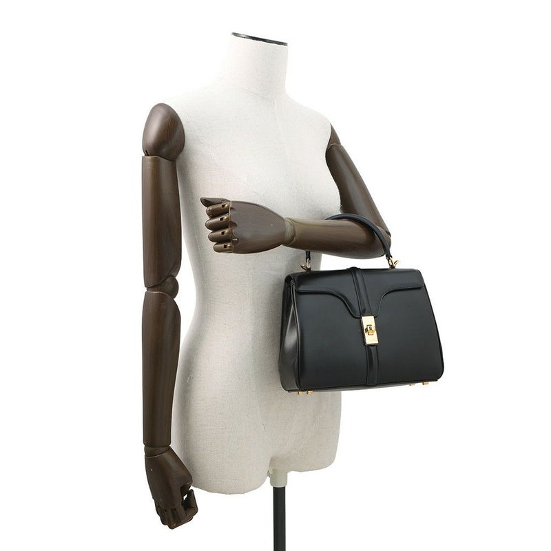 セリーヌ ハンドバッグ 16 セーズ カーフレザー 188003 CELINE 2way 黒