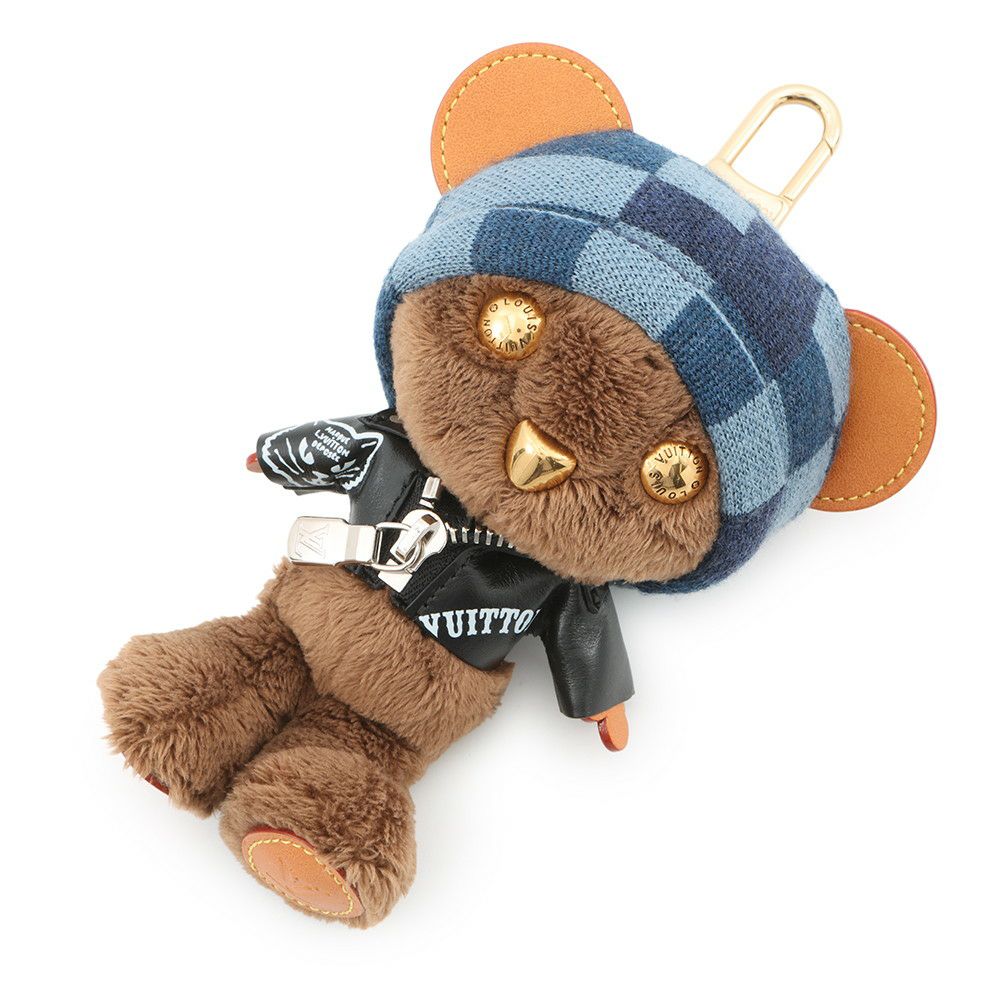 ルイヴィトン バッグチャーム LV ルイ ベア フェイクファー M03206