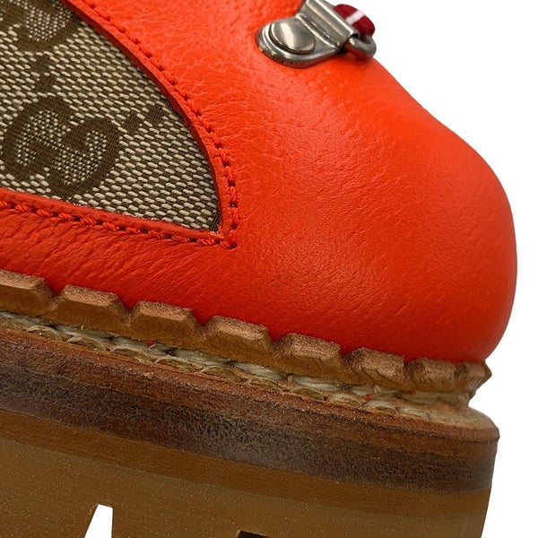 グッチ ブーツ ノースフェイスコラボ トレッキングブーツ GGキャンバス メンズサイズ10 679914 GUCCI 靴 NORTH FACE