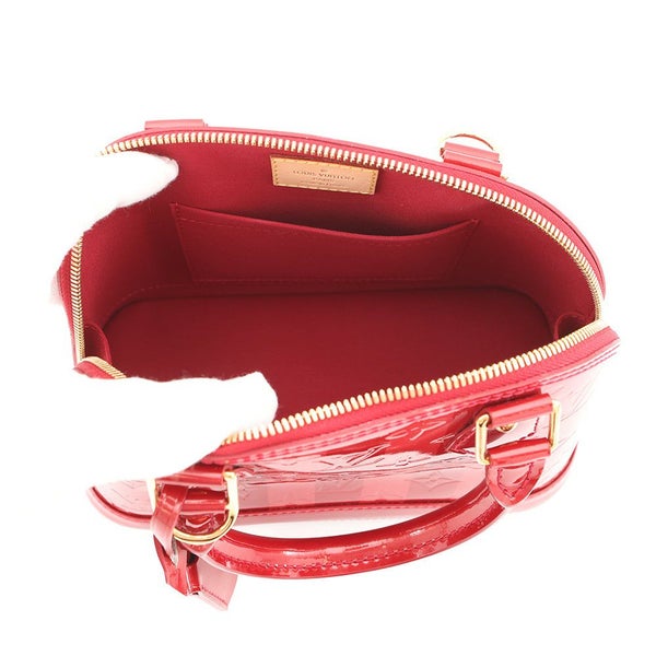 ルイヴィトン ハンドバッグ モノグラム・ヴェルニ アルマBB M91593 LOUIS VUITTON 2way レッド