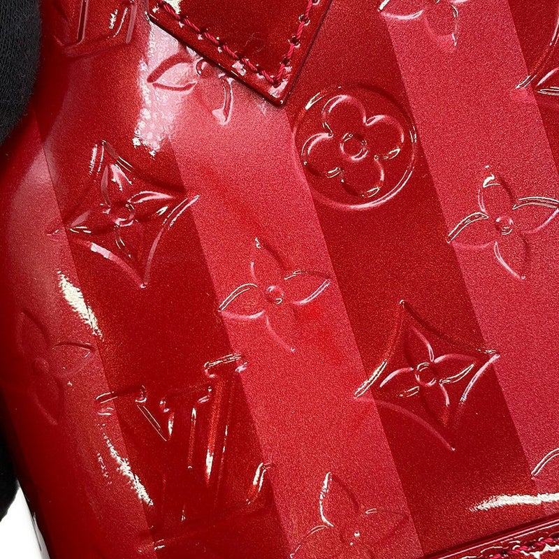 ルイヴィトン ハンドバッグ モノグラム・ヴェルニ アルマBB M91593 LOUIS VUITTON 2way レッド