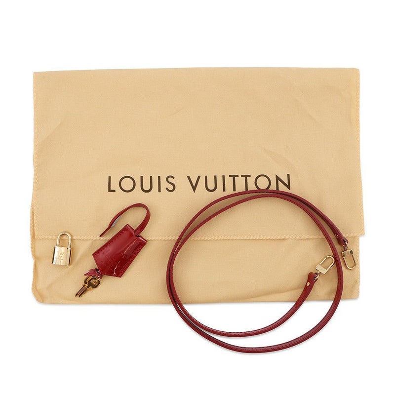 ルイヴィトン ハンドバッグ モノグラム・ヴェルニ アルマBB M91593 LOUIS VUITTON 2way レッド