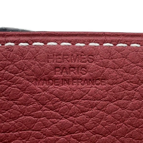 エルメス トレイ ヴィド・ポッシュ ミニ オレンジ/ルージュアッシュ/シルバー金具 フェルト/トリヨンクレマンス