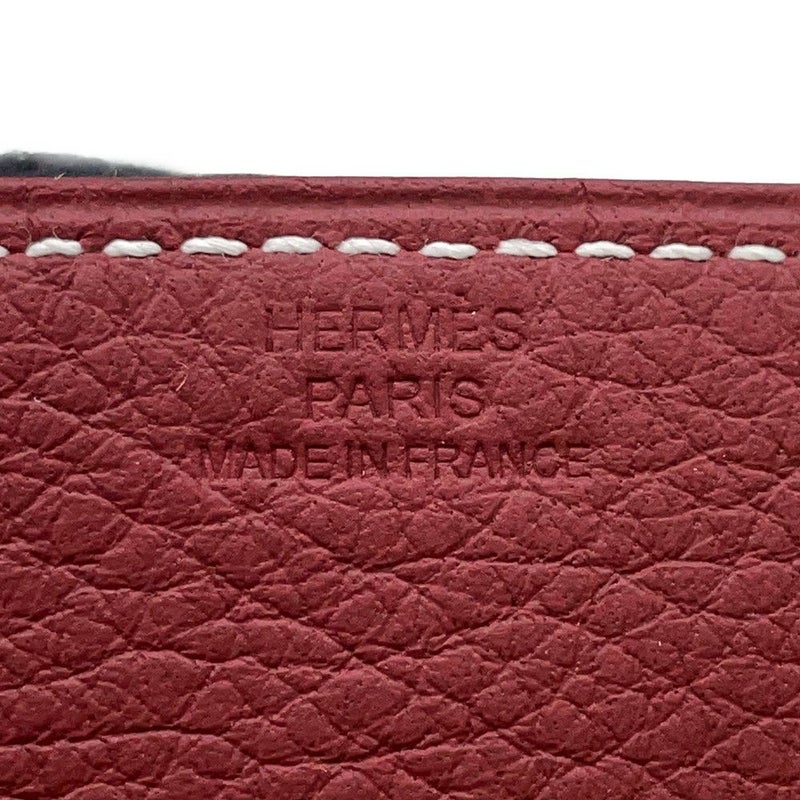 エルメス トレイ ヴィド・ポッシュ ミニ オレンジ/ルージュアッシュ/シルバー金具 フェルト/トリヨンクレマンス