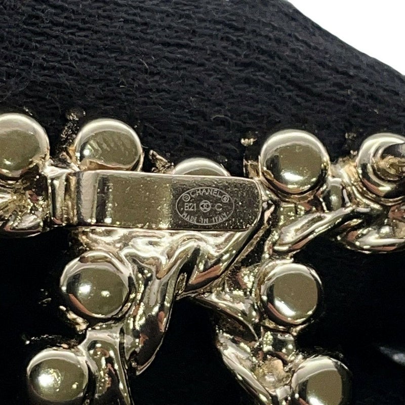 シャネル べルト ココマーク ラインストーン サイズ75 B21C CHANEL 黒