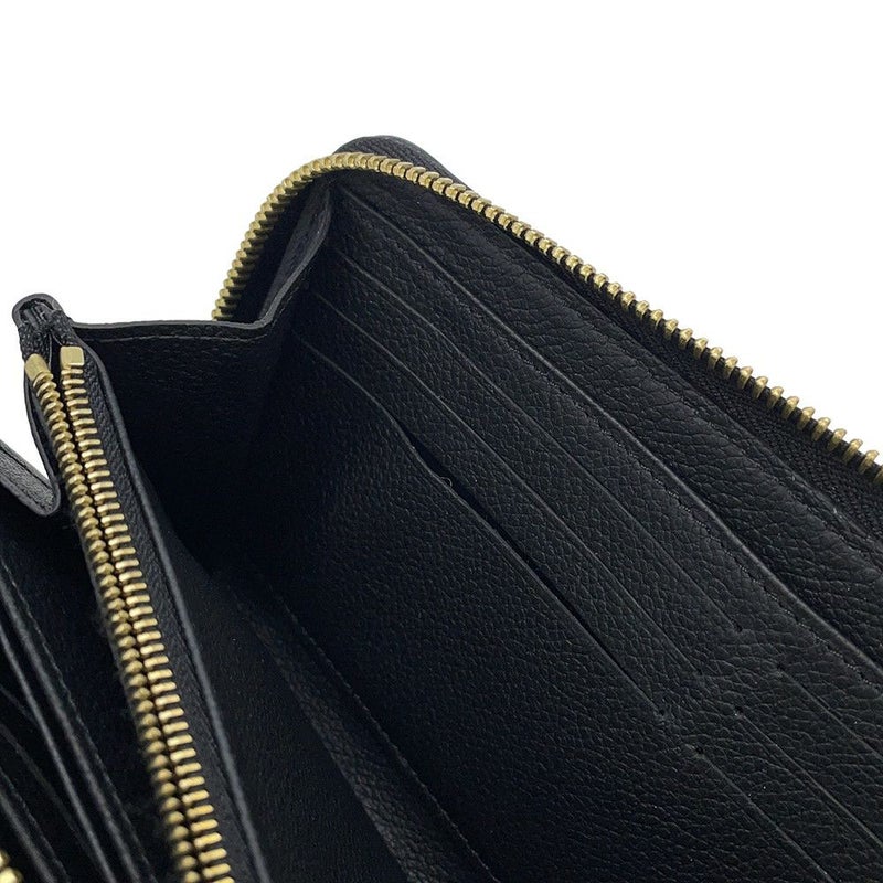 ルイヴィトン 長財布 モノグラム・アンプラント ジッピーウォレット M61864 LOUIS VUITTON 黒 ブラック