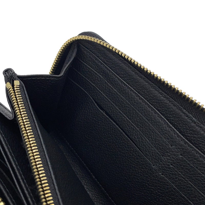 ルイヴィトン 長財布 モノグラム・アンプラント ジッピーウォレット M61864 LOUIS VUITTON 黒 ブラック