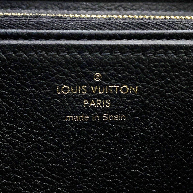 ルイヴィトン 長財布 モノグラム・アンプラント ジッピーウォレット M61864 LOUIS VUITTON 黒 ブラック