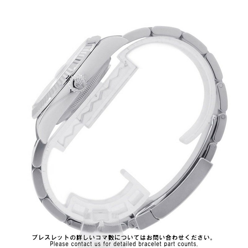 ロレックス デイトジャスト36 SS/K18WG ランダムシリアル ルーレット 126234 ROLEX 腕時計 シルバー文字盤 ローマン