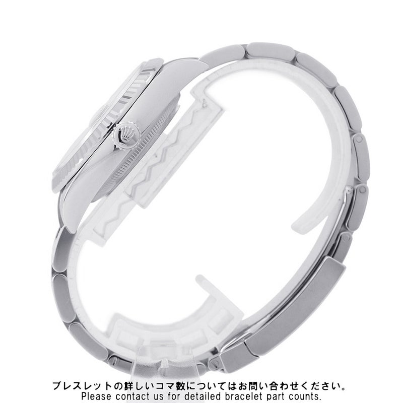 ロレックス デイトジャスト36 SS/K18WG ランダムシリアル ルーレット 126234 ROLEX 腕時計 シルバー文字盤 ローマン