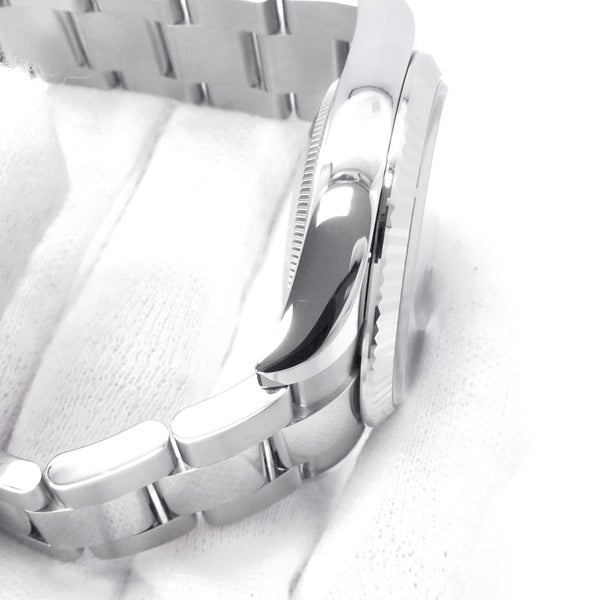 ロレックス デイトジャスト36 SS/K18WG ランダムシリアル ルーレット 126234 ROLEX 腕時計 シルバー文字盤 ローマン