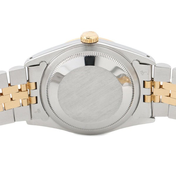 ロレックス デイトジャスト S番 SS/K18YG 10Pダイヤ 116233G ROLEX 腕時計 コンピューター シルバー文字盤