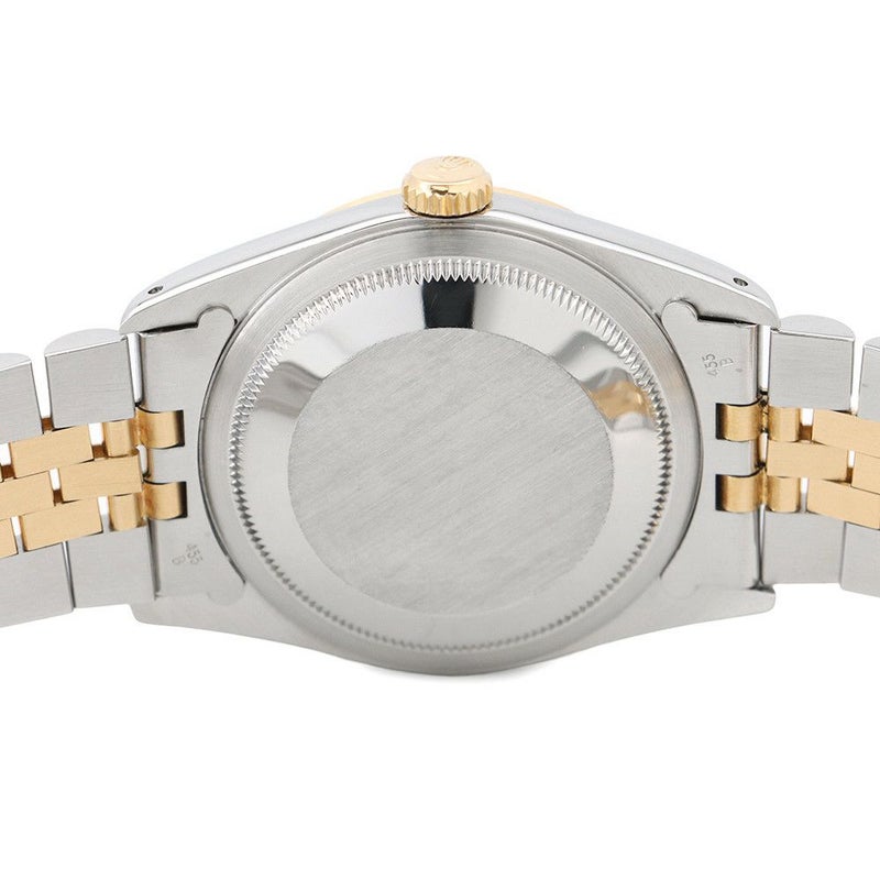 ロレックス デイトジャスト S番 SS/K18YG 10Pダイヤ 116233G ROLEX 腕時計 コンピューター シルバー文字盤