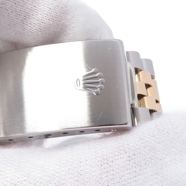 ロレックス デイトジャスト S番 SS/K18YG 10Pダイヤ 116233G ROLEX 腕時計 コンピューター シルバー文字盤