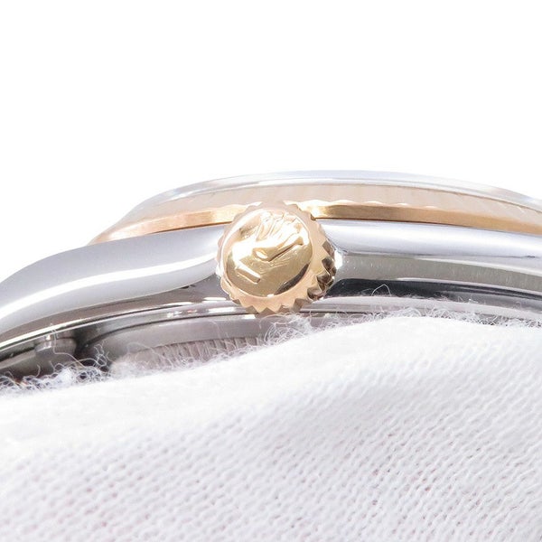 ロレックス デイトジャスト S番 SS/K18YG 10Pダイヤ 116233G ROLEX 腕時計 コンピューター シルバー文字盤