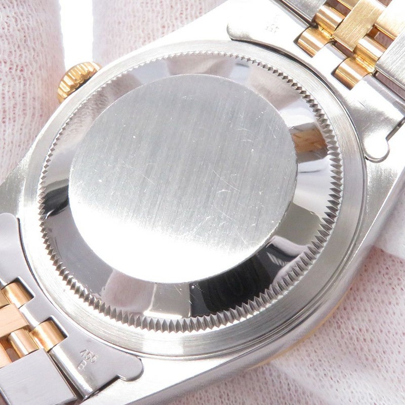 ロレックス デイトジャスト S番 SS/K18YG 10Pダイヤ 116233G ROLEX 腕時計 コンピューター シルバー文字盤