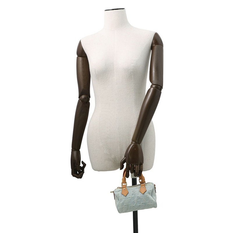 ルイヴィトン ハンドバッグ モノグラム・デニム ナノ・スピーディ M11212 LOUIS VUITTON ヴィトン 2way ショルダーバッグ