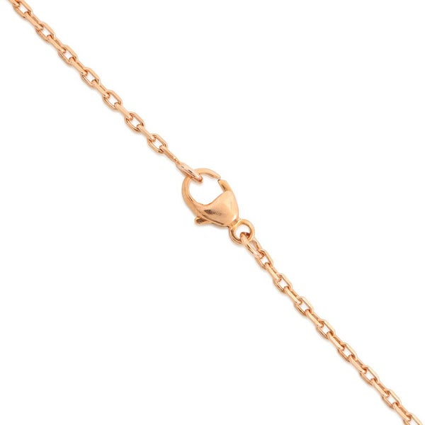 エルメス ネックレス ミニ・ポップアッシュ ブラック/ピンクゴールド金具 HERMES アクセサリー 黒