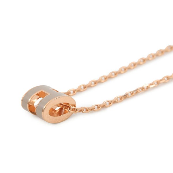 エルメス ネックレス ミニ・ポップアッシュ マロングラッセ/ピンクゴールド金具 HERMES アクセサリー