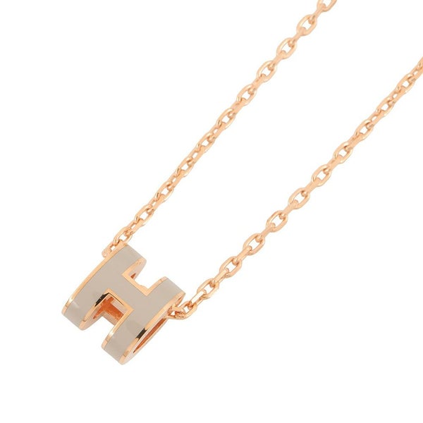 エルメス ネックレス ミニ・ポップアッシュ マロングラッセ/ピンクゴールド金具 HERMES アクセサリー