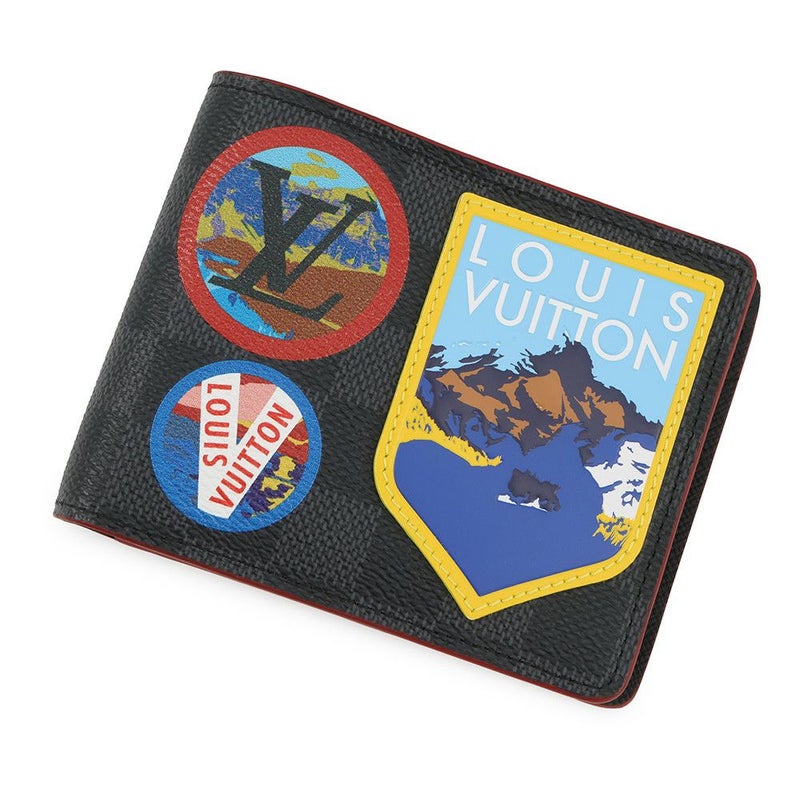 ルイヴィトン 二つ折り財布 ダミエグラフィット ポルトフォイユ・ミュルティプル N60097 LOUIS VUITTON メンズ 財布