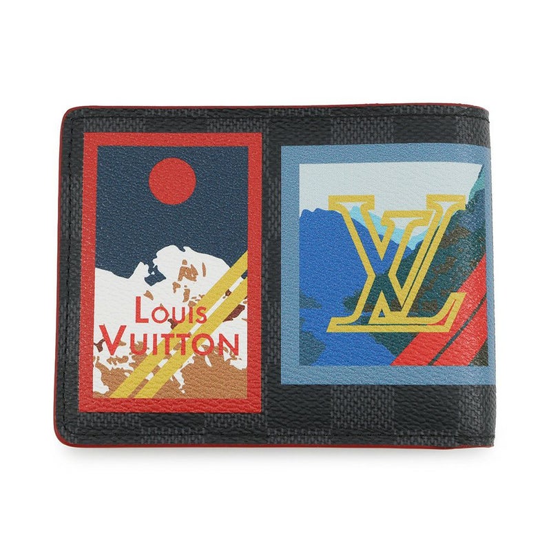 ルイヴィトン 二つ折り財布 ダミエグラフィット ポルトフォイユ・ミュルティプル N60097 LOUIS VUITTON メンズ 財布