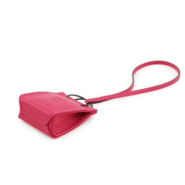 エルメス バッグチャーム ショッパー サックオランジュ ローズメキシコ ラムスキン Y刻印 HERMES 2020年秋冬限定