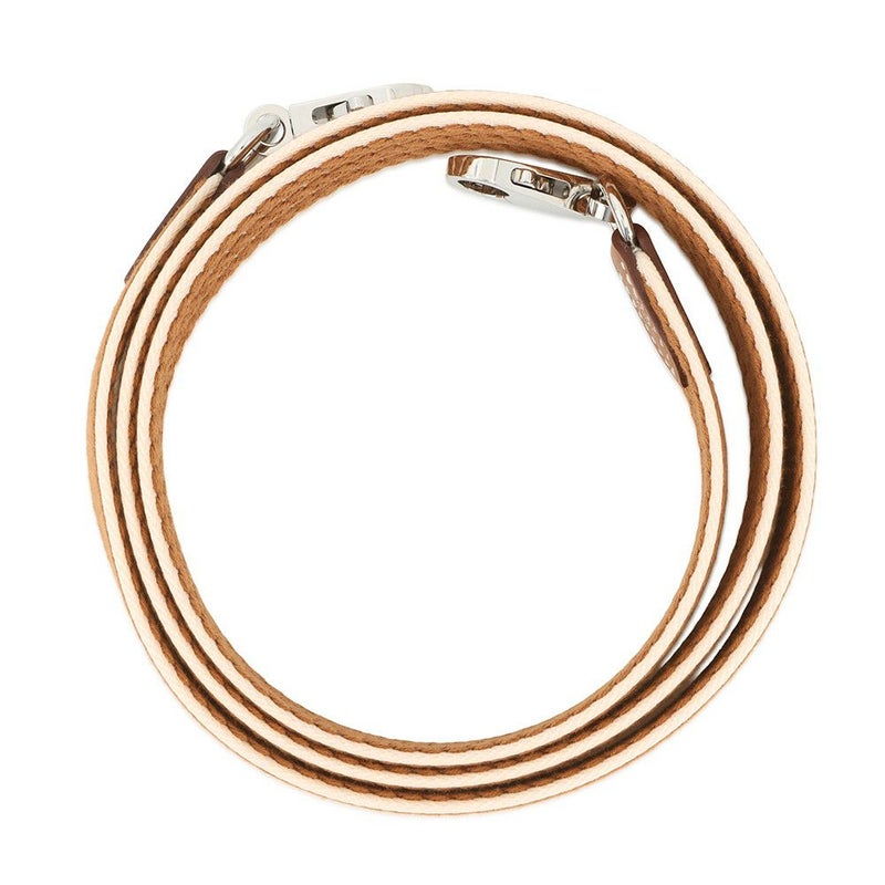 エルメス ショルダーストラップ バンドリエール サングル コルダージュ ゴールド/アイボリー/シルバー金具 K刻印