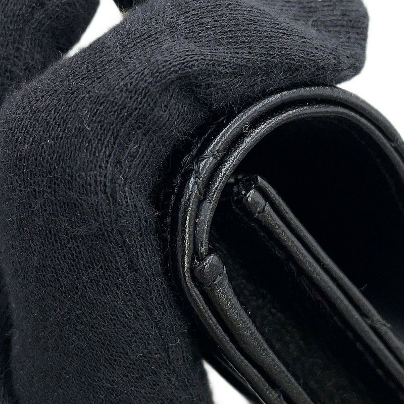 シャネル チェーンウォレット マトラッセ ココマーク フラップ コインパース ラムスキン AP2200 CHANEL 財布 黒