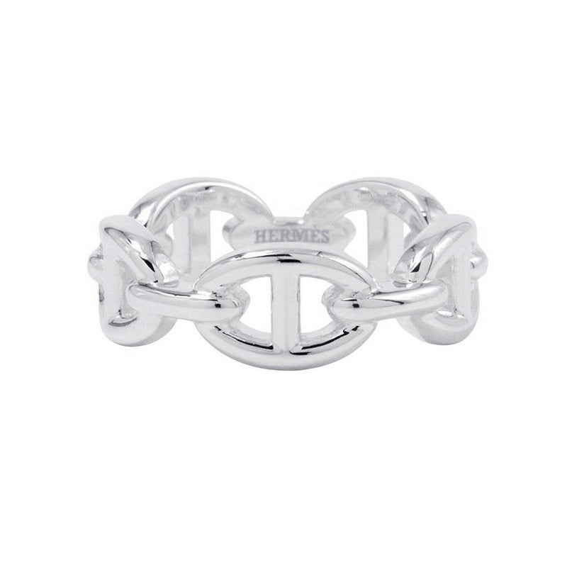 エルメス リング シェーヌダンクル アンシェネPM Enchainee SV925シルバー リングサイズ54 HERMES ジュエリー