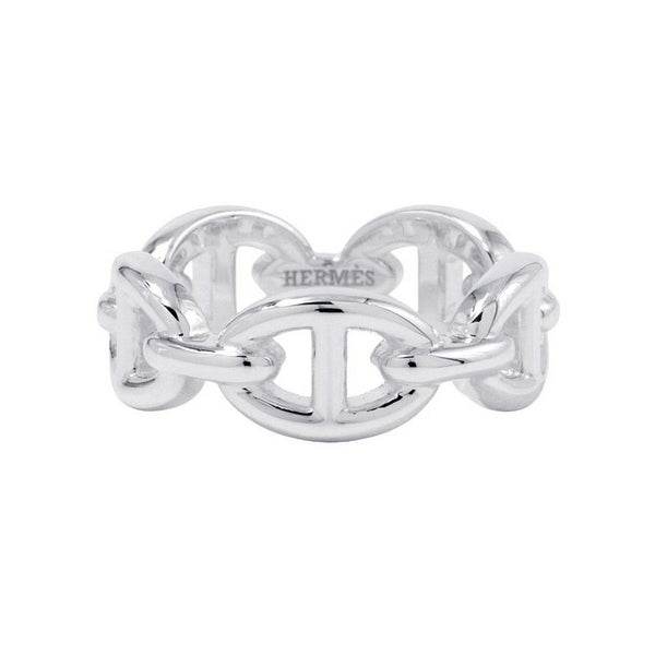 エルメス リング シェーヌダンクル アンシェネPM Enchainee SV925シルバー リングサイズ52 HERMES ジュエリー