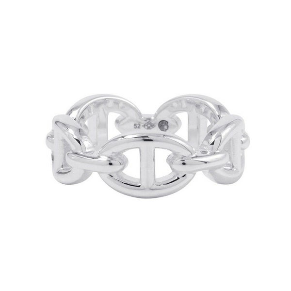 エルメス リング シェーヌダンクル アンシェネPM Enchainee SV925シルバー リングサイズ52 HERMES ジュエリー