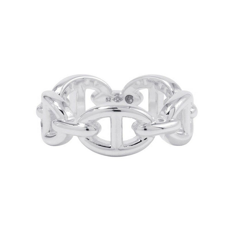 エルメス リング シェーヌダンクル アンシェネPM Enchainee SV925シルバー リングサイズ52 HERMES ジュエリー