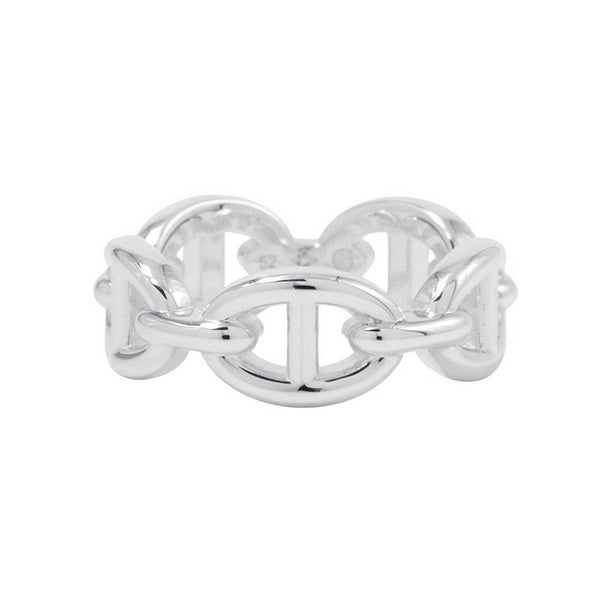 エルメス リング シェーヌダンクル アンシェネPM Enchainee SV925シルバー リングサイズ52 HERMES ジュエリー